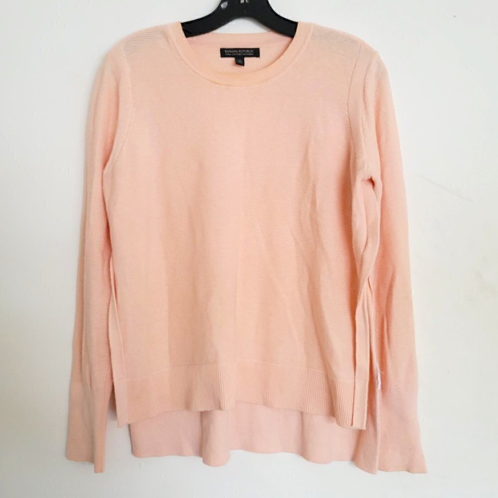 Banana Republic Pima Cotton Cashmere Knit Crew Neck Long Sleeve Sweater Medium